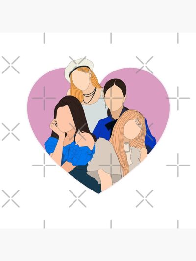 Alternative view of Blackpink Cute Throw Pillow