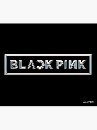 Alternative view of Blackpink Chrome Logo Tapestry