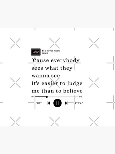 Alternative view of You Never Know Kpop Lyrics Tapestry