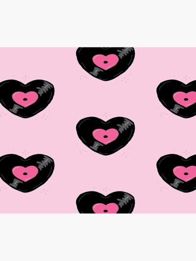 Alternative view of Blackpink Heart Illustration K Pop Fan Art Cute And Aesthetic Tapestry