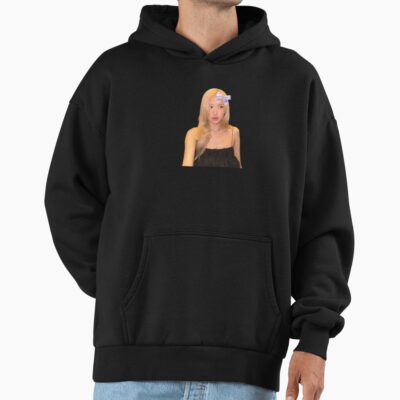 Alternative view of Rose Blackpink Purple Bow Hoodie