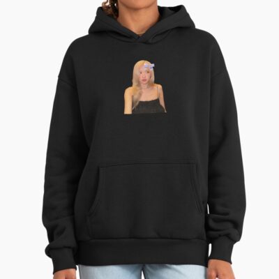 Alternative view of Rose Blackpink Purple Bow Hoodie
