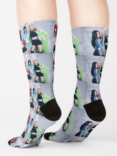 Alternative view of Blackpink Jennie Rose Jisoo Lisa Merch Kpop Girls Group Kawaii Kpop Girl Socks